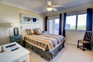 Master Suite with Private Balcony at Pinnacle Port Condo